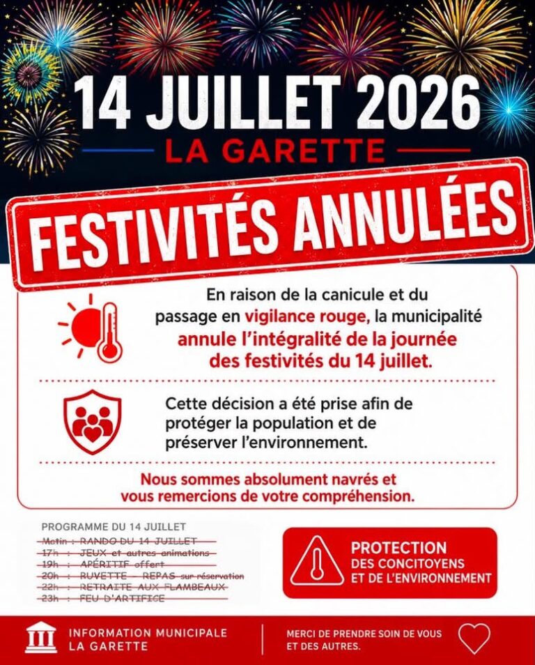14 juillet annulé